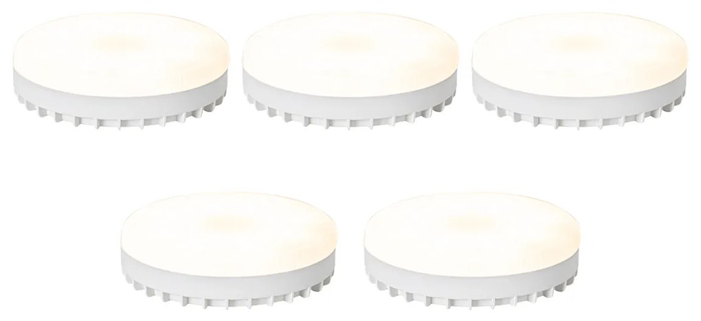 Set de 5 becuri LED inteligente GX53, reglabile, 9W, 806LM, 2700K-6500K