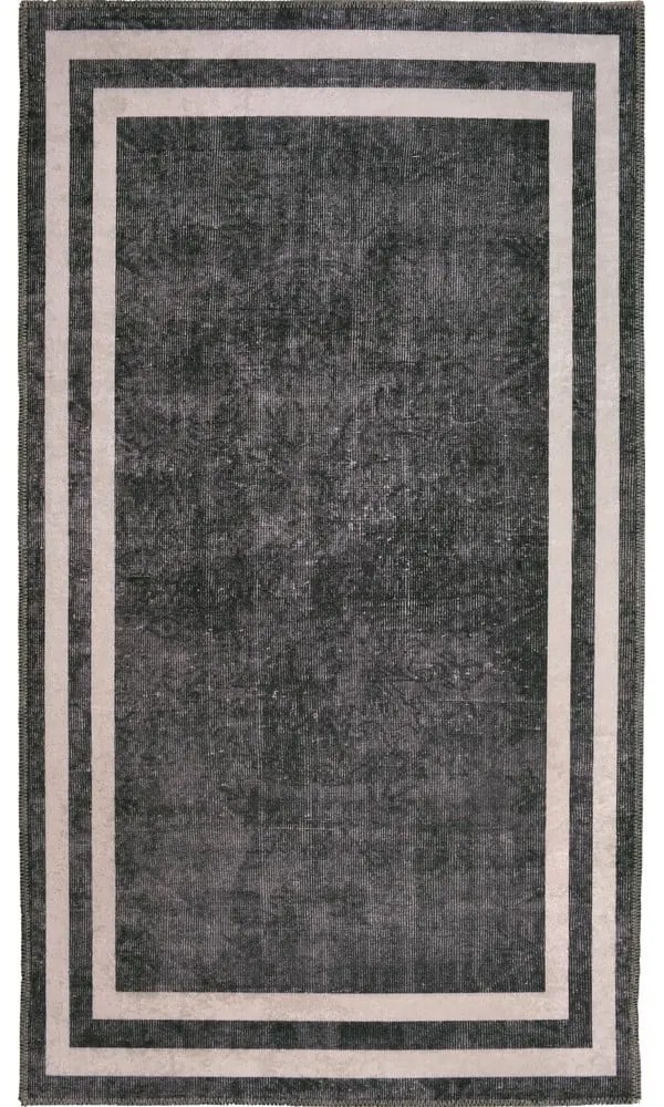Covor gri/crem lavabil 180x120 cm - Vitaus