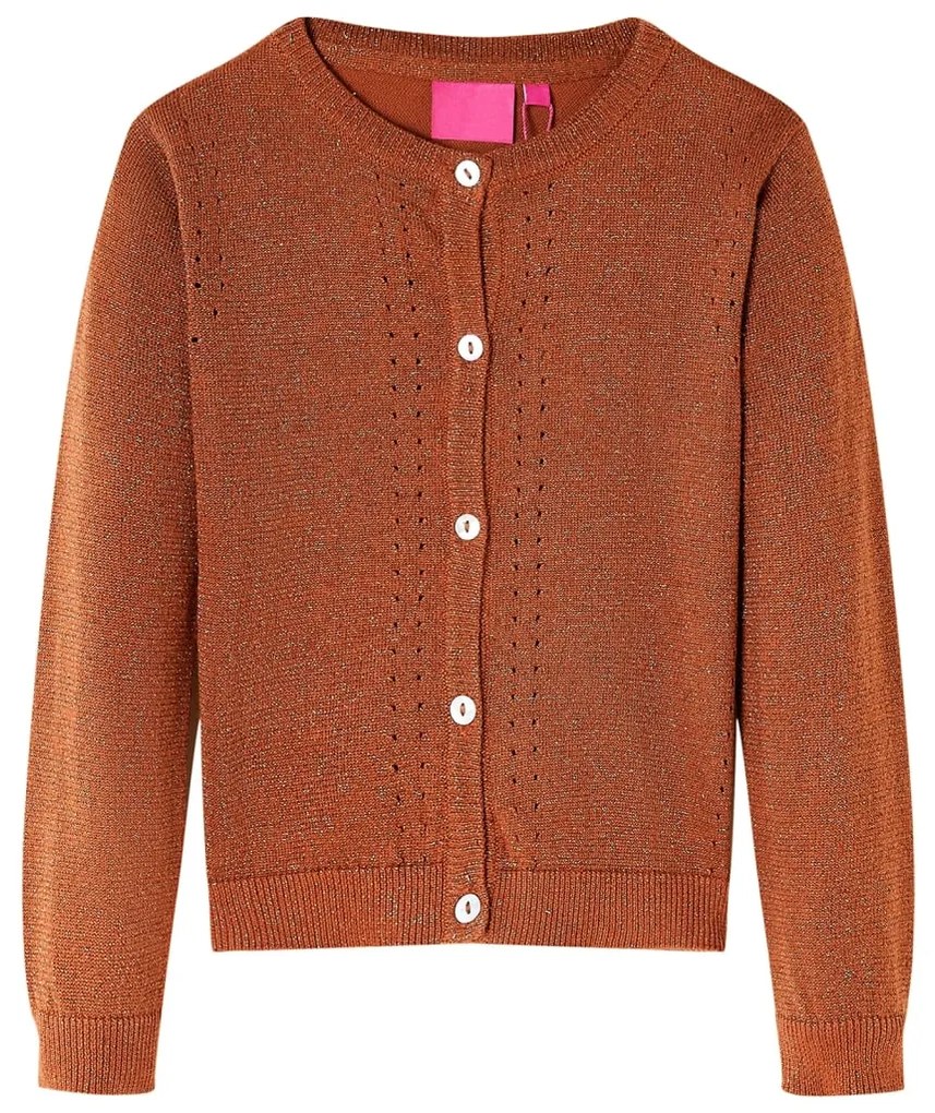 Cardigan tricotat pentru copii, coniac, 92