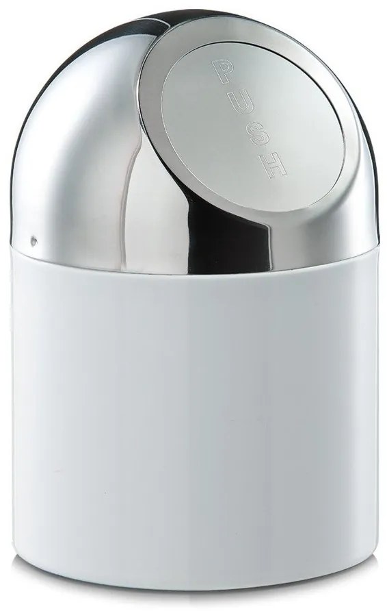 Coș de baie MINI, recipient pentru gunoi, capacitate 2 l, ZELLER, alb