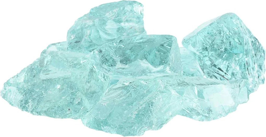 vidaXL Pietre de Grădină Turcoaz 12 cm Sticlă