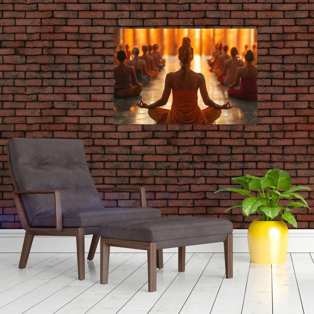 Tablou - Lecții de yoga (90x60 cm)