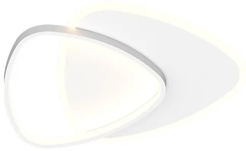 Plafoniera LED dimabila design slim Alysia alba