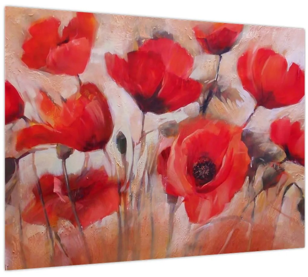 Tablou pe sticlă - Maculii lupului (70x50 cm)