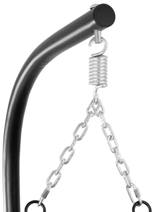 Jusky Scaun suspendat din ratan Aria - gri inchis