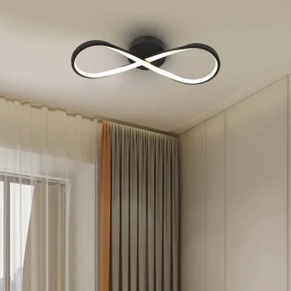 Plafonieră LED/24W/230V 3000K negru