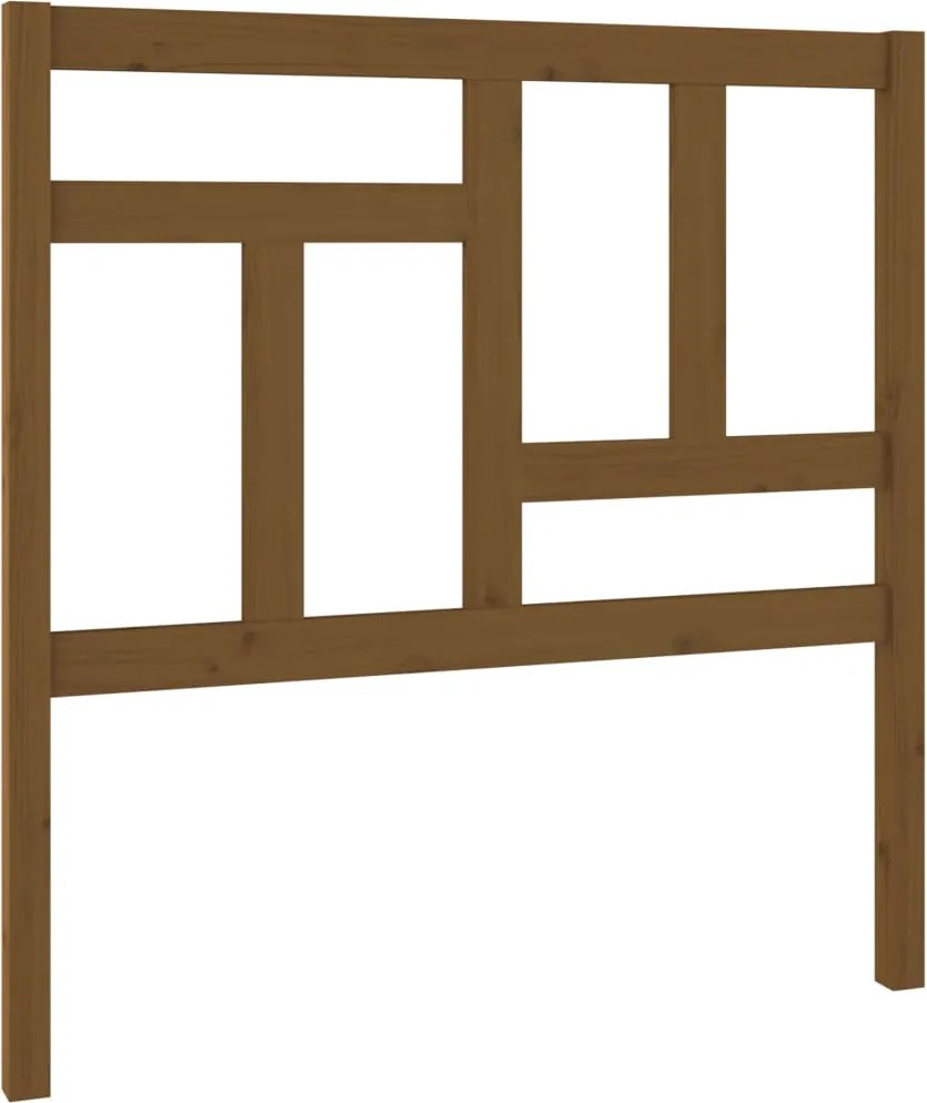 vidaXL Tăblie de pat, maro miere, 80,5x4x100 cm, lemn masiv de pin