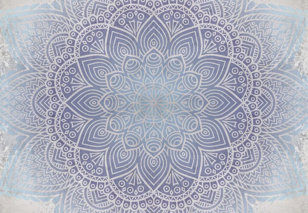 Fototapet - Mandala din beton (147x102 cm)