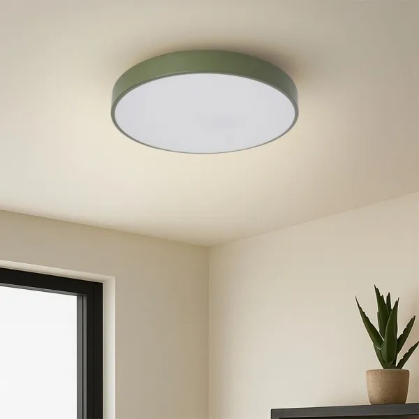 Brilagi - Plafonieră LED POOL, 36 W, 230 V, 3000/4000/6000 K, 30 cm, verde