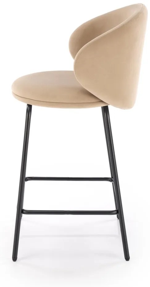 Scaun de bar H121 bej/negru