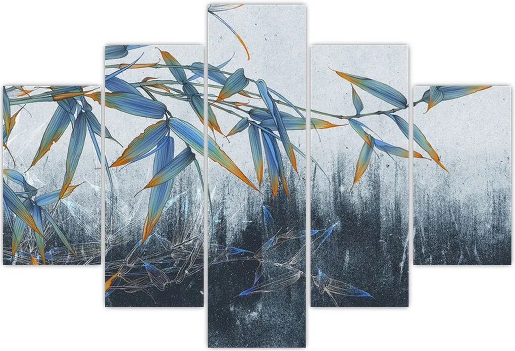 Tablou - Bambus pe perete (150x105 cm)