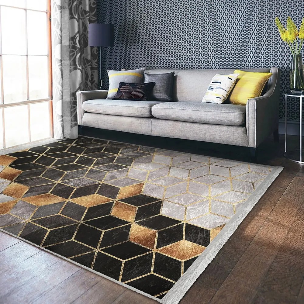 Covor gri-auriu 120x180 cm – Mila Home