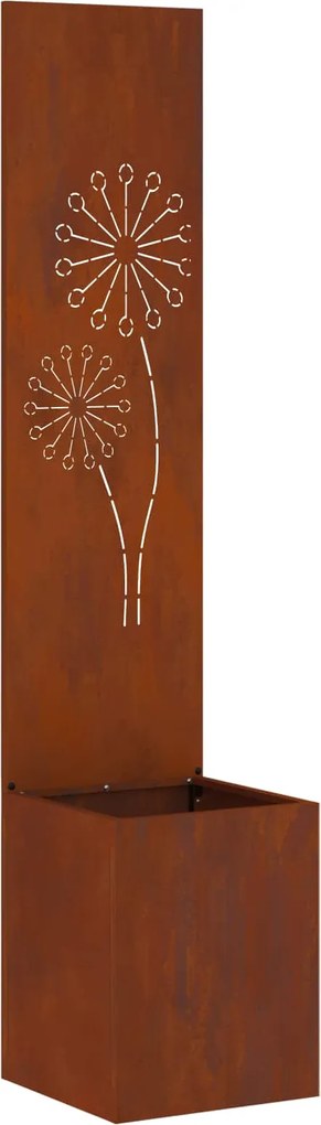 vidaXL Ecran de intimitate pentru grădină Ruginit 32 x 32 x 150 cm