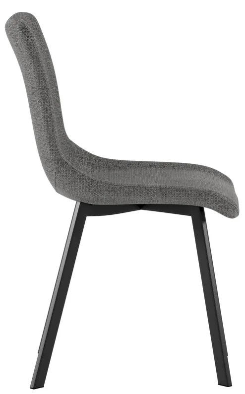 STONES Scaun acoperit cu material textil ușor de curățat. Picioare din metal vopsit 45cm X 56cm H. 86cm | Aosom Romania