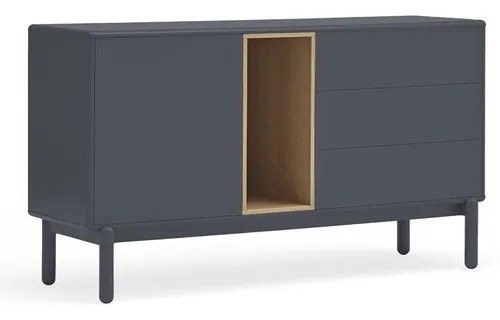 Comodă joasă gri închis 137x76 cm Corvo - Teulat