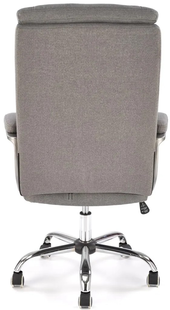 Scaun de birou Helder 2 piele ecologica gri H120 cm