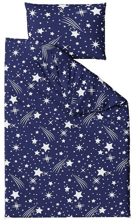 Lenjerie de pat din bumbac Culoare albastru, NIGHT SKY