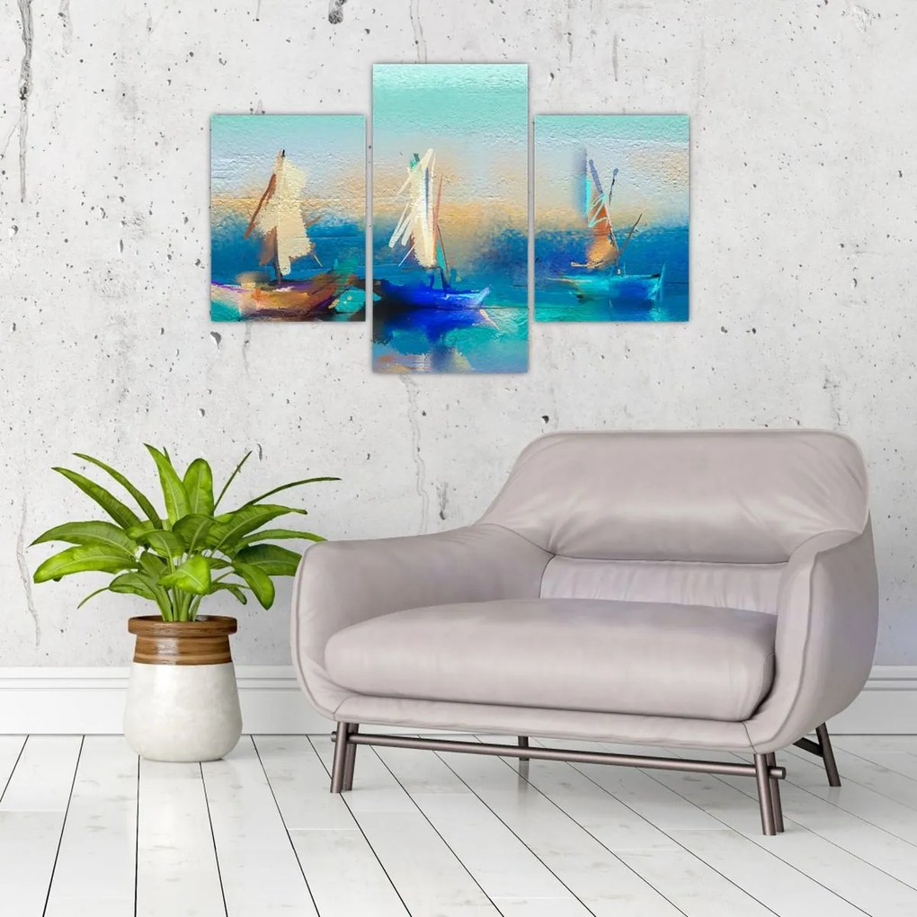 Tablou - Peisaj pictură, pictură (90x60 cm)