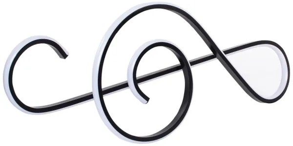 Lustră LED pe cablu LED/18W/230V 3000K negru