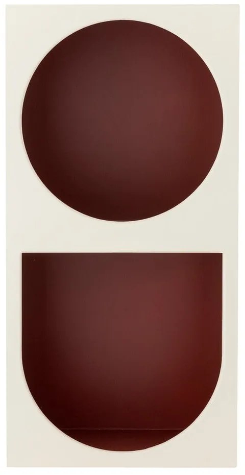 Bibliotecă de perete roșie/albă 30x60 cm Graphia – Bloomingville