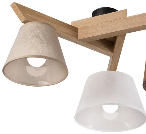 Lustră aplicată Brilagi ANTHONY 3xE14/40W/230V stejar