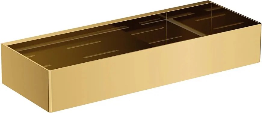 Etajera otel inoxidabil Omnires Uni 30 cm finisaj auriu lucios