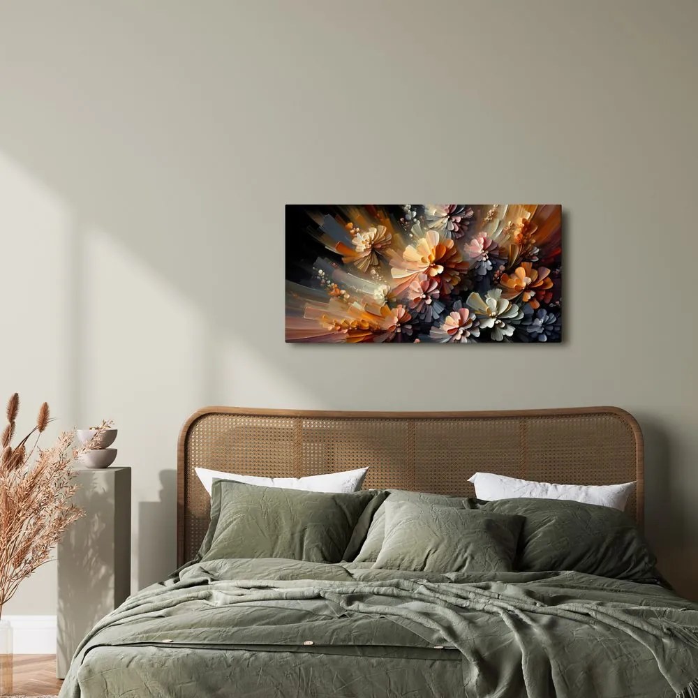 Tablou explozii florale abstracte
