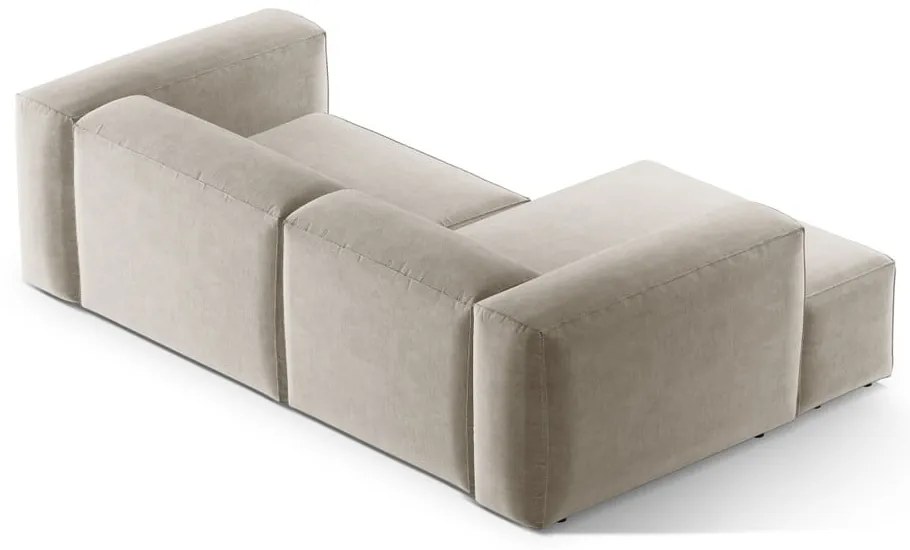 Colțar bej (cu colț pe partea stângă/cu șezlong) Bergamo – Cosmopolitan Design