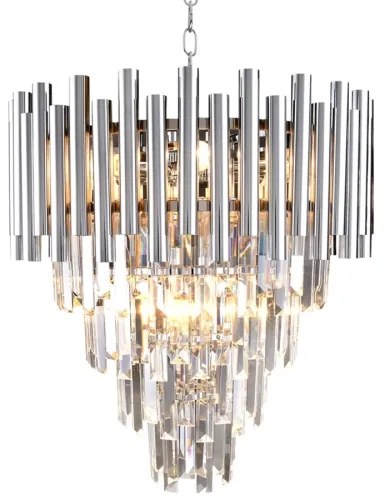Lustră de cristal pe lanț MADISON 9xE14/40W/230V crom