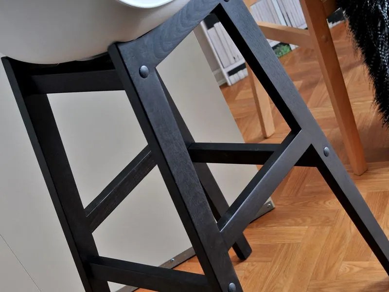 Scaun Evan (alb + negru). 1110660
