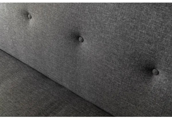 Canapea 2 locuri LOKO, gri închis