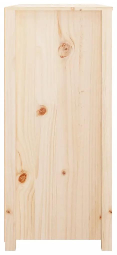 Dulap lateral, 100x40x90 cm, lemn masiv de pin 1, Maro, 100 x 40 x 90 cm