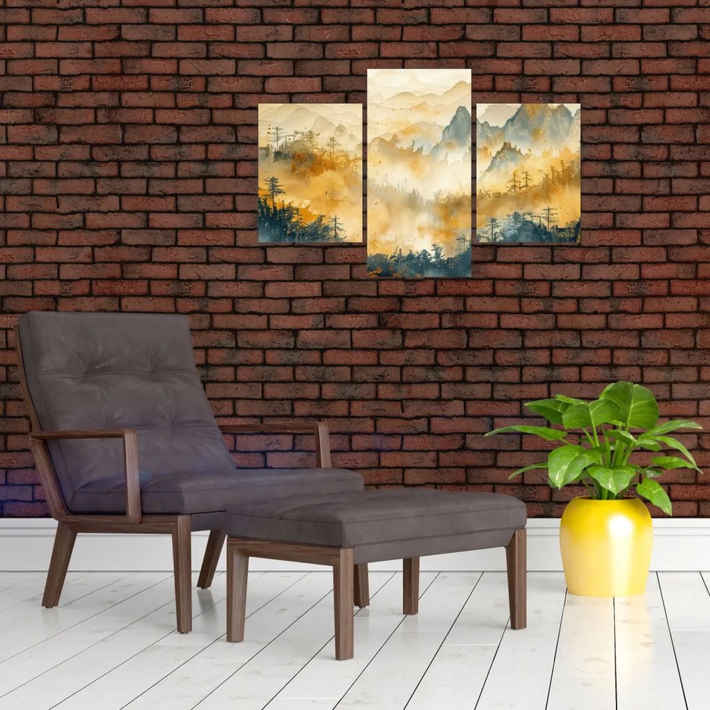 Tablou - Munți, acuarelă (90x60 cm)