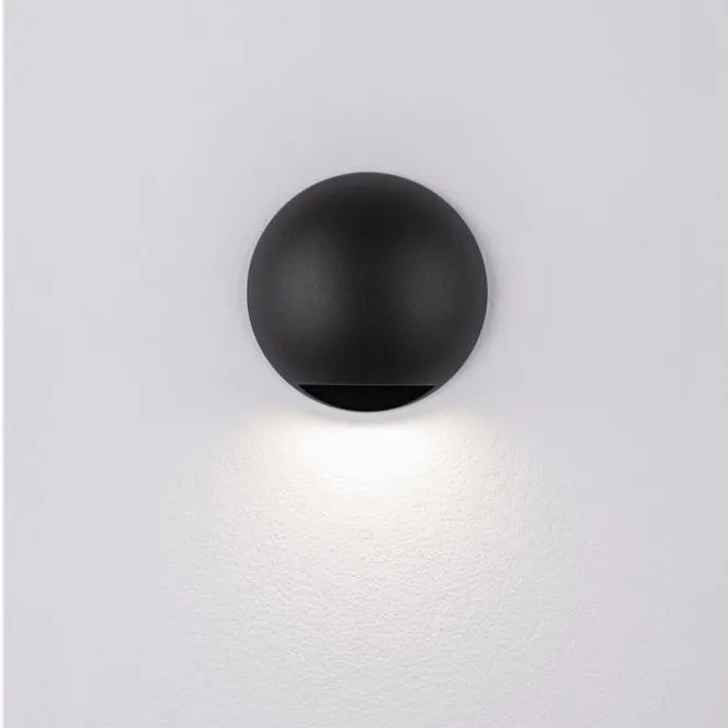 Aplica exterior cu iluminat jos LED IP65 PASSO negru