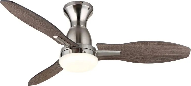 Lustra LED cu ventilator si telecomanda GALE nickel 03671N GL