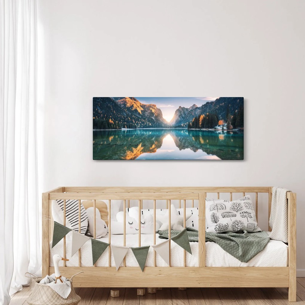 Tablou - Lacul montan (120x50 cm)