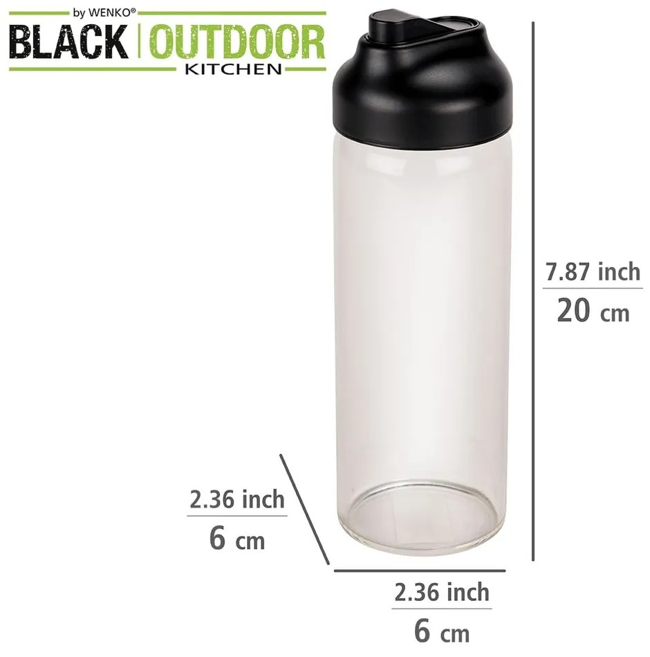 Sticlă pentru ulei sau oțet Wenko Black Outdoor Kitchen