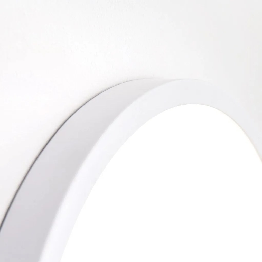 Mini Plafoniera LED design slim LERO D-18cm alba
