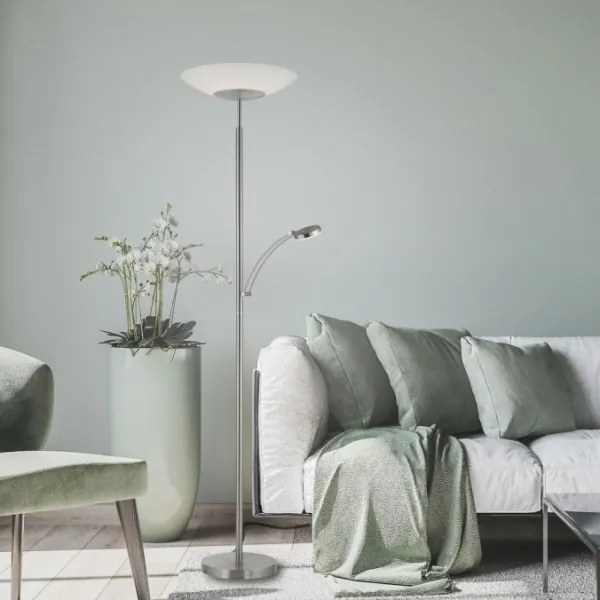 Lampadar LED dimabil Paul Neuhaus ALFRED 1xLED/28W+1xLED/4W/230V crom