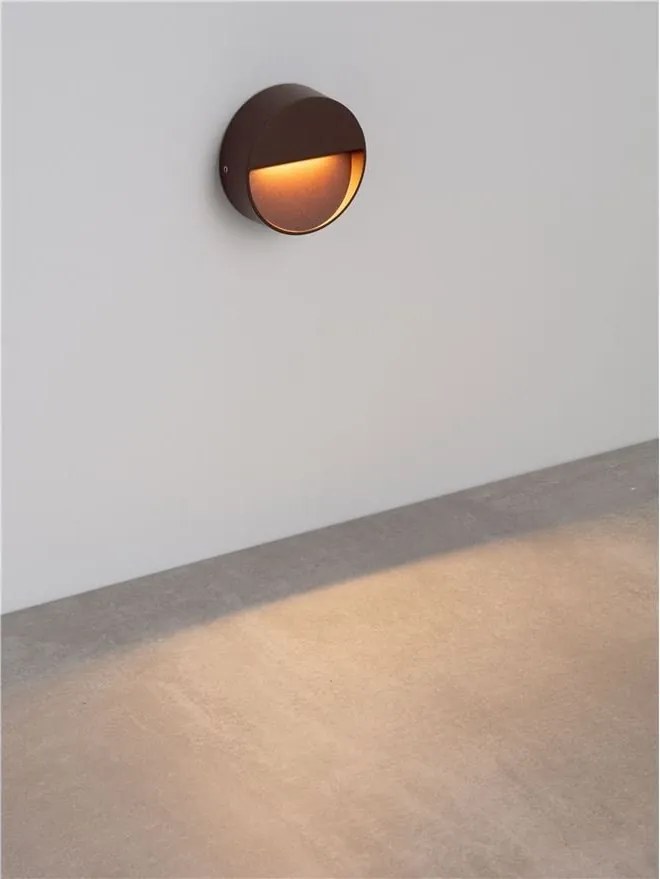 Mini Aplica perete exterior IP65, LED CCT Sete corten 10cm