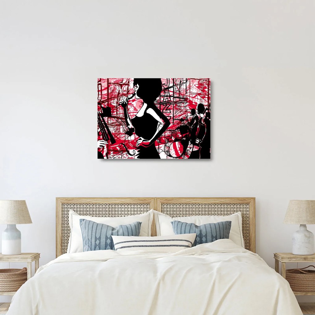Tablou pe sticlă - Jazz (70x50 cm)