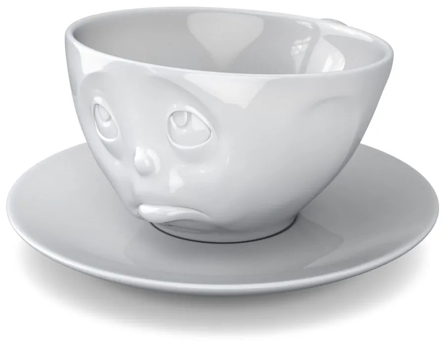 Ceașcă din porțelan pentru cafea 58products Oh please, 200 ml, alb