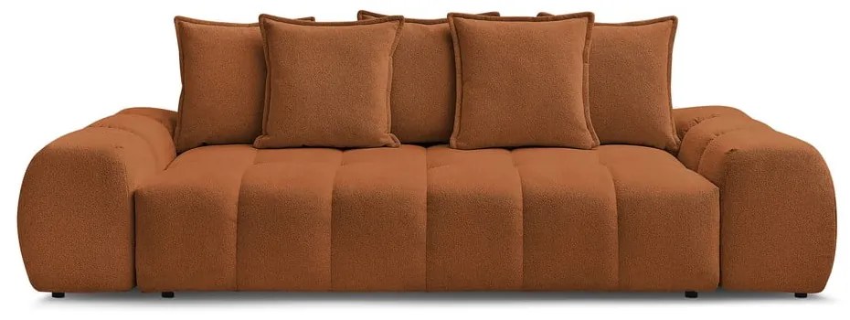 Canapea teracotă cu tapițerie din chenille 278 cm Everest – Bobochic Paris