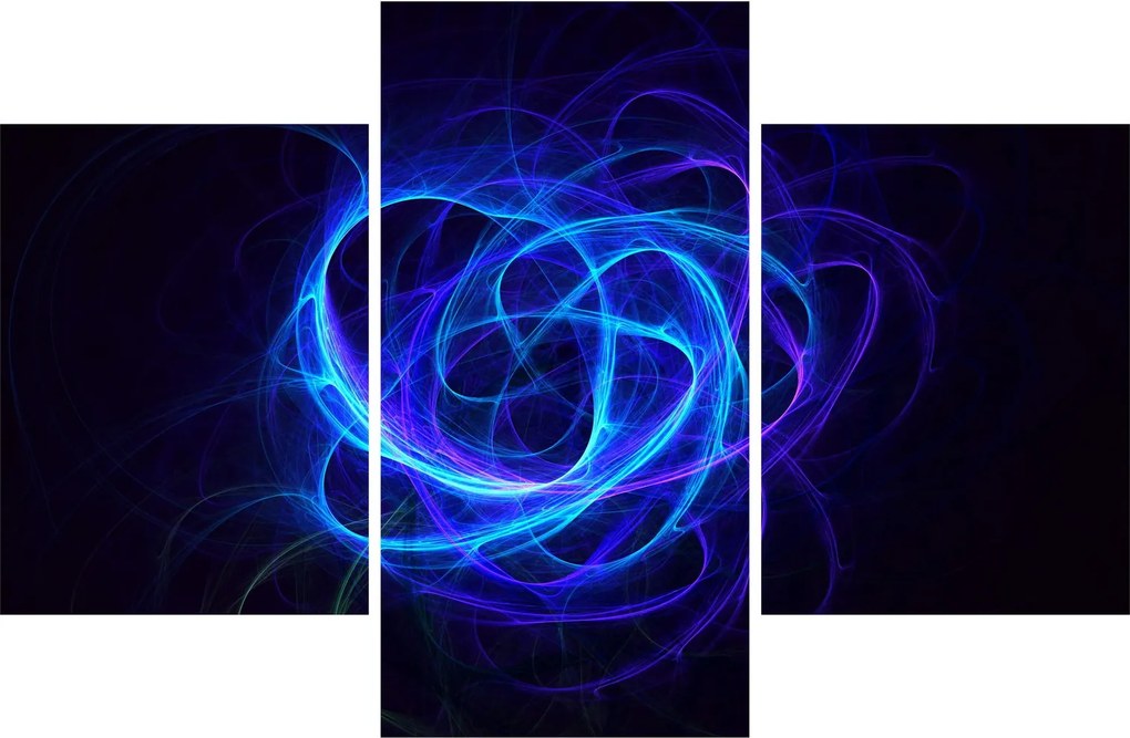 Tabloul cu ghem albastru abstract (90x60 cm)