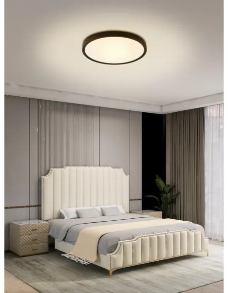 Immax NEO 07166-B40-LED RGBCCT Lampă dimabilă 50W/230V Wi-Fi Tuya negru+DO