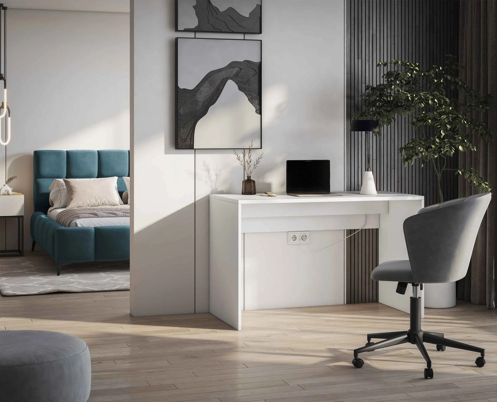 Birou NEVY 120x60 cm, alb