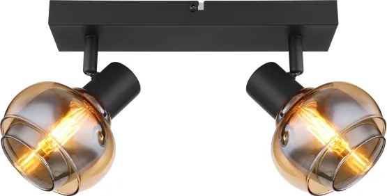 Globo 54309-2B - Spot orientabil TOKKI, 2xE14/40W/230V, negru