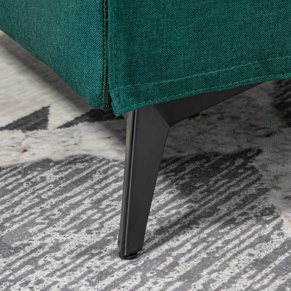 HOMCOM Fotoliu Modern Fotoliu Confortabil pentru Semineu Scaun de Efect din Panza pentru Camera de Zi Dormitor Biroul de Acasa Verde fotoliu pentru oaspeți sufragerie camera de zi dormitor dormitor interior casă | Aosom Romania