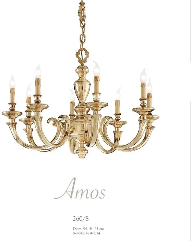 Candelabru 8 brate LUX realizat manual Amos