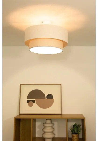 Lustru aplicat NATIA 1xE27/60W/230V crem